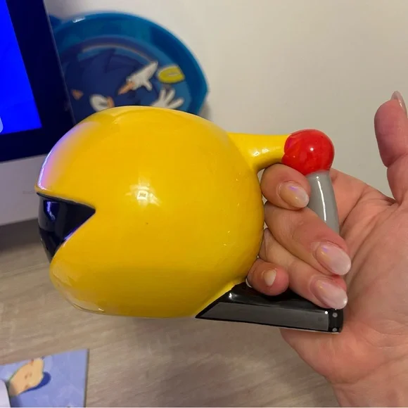 PAC-MAN big yellow ceramic coffee mug cup - Picture 6 of 9